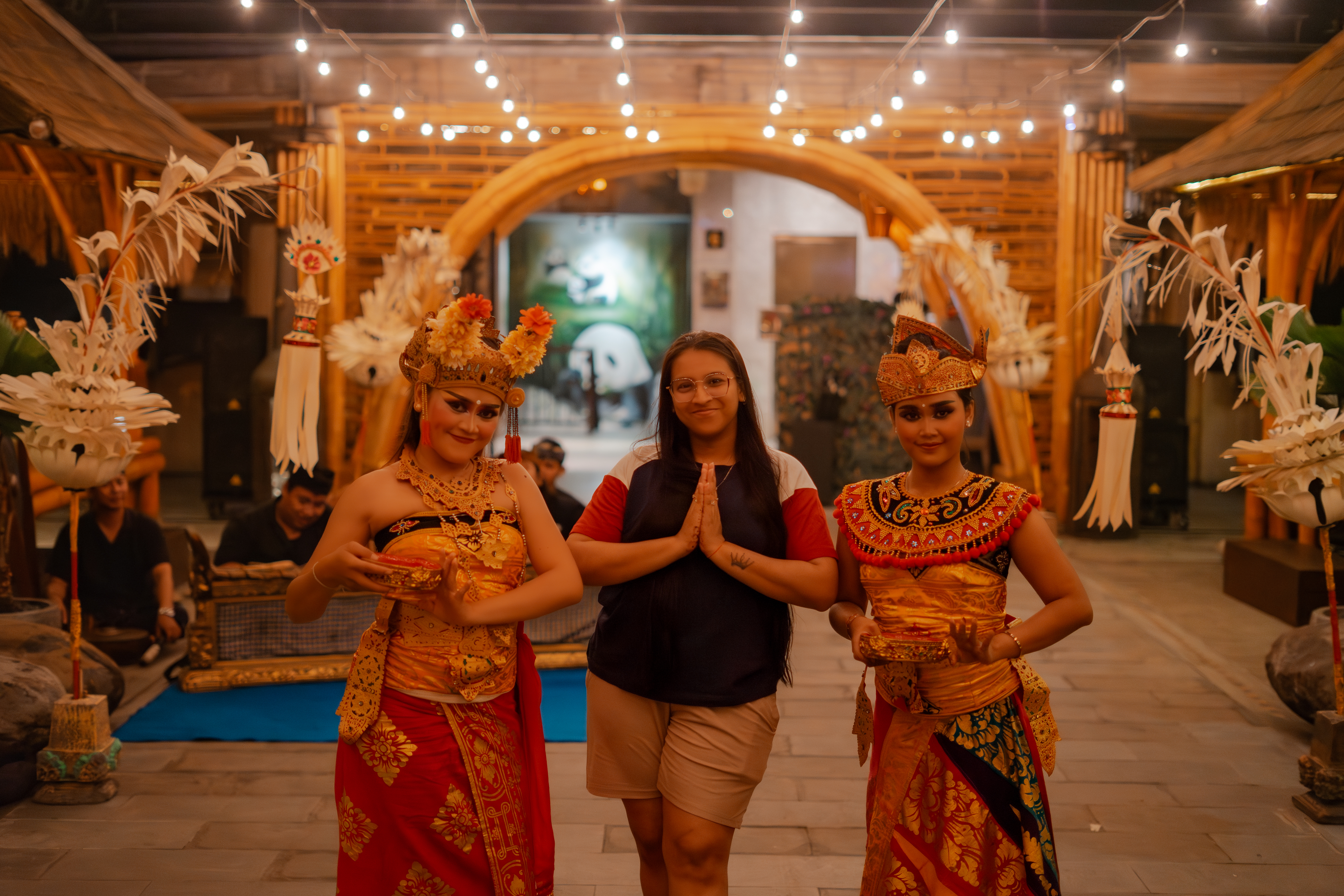 Balinese Dancers wih Guest